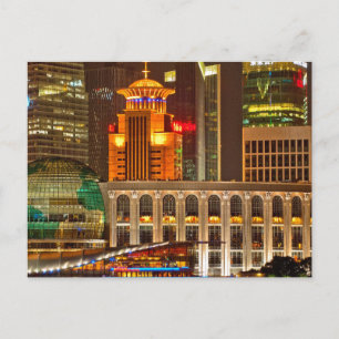 Shanghai at Night Postcard