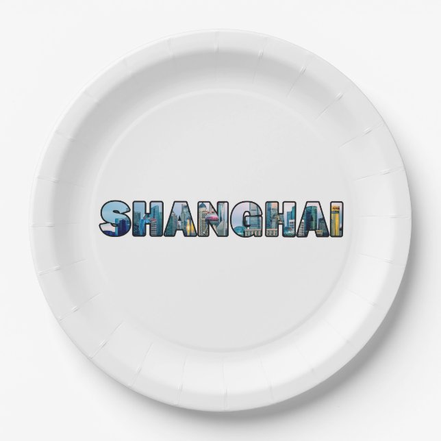 Shanghai China Paper Plates (Front)
