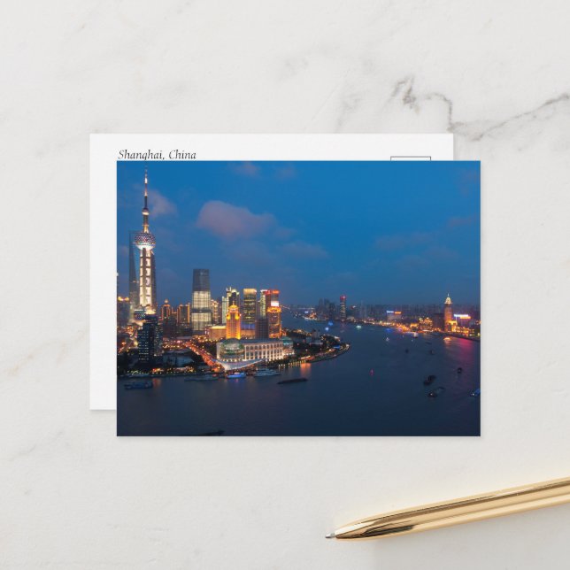 Shanghai China Postcard (Front/Back In Situ)