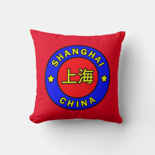 Shanghai China Throw Pillow