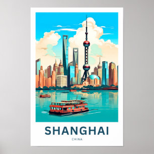 Shanghai China Travel Print