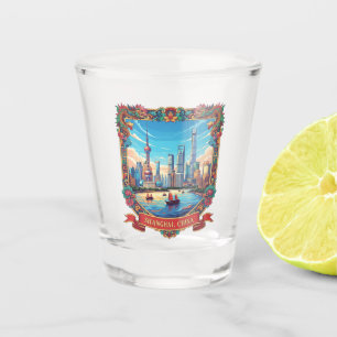 Shanghai china Travel Shot Glass