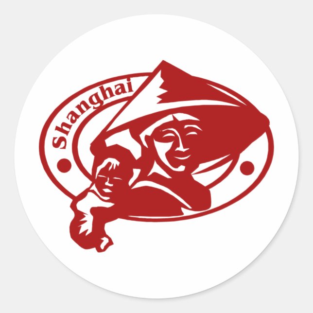 Shanghai Classic Round Sticker (Front)