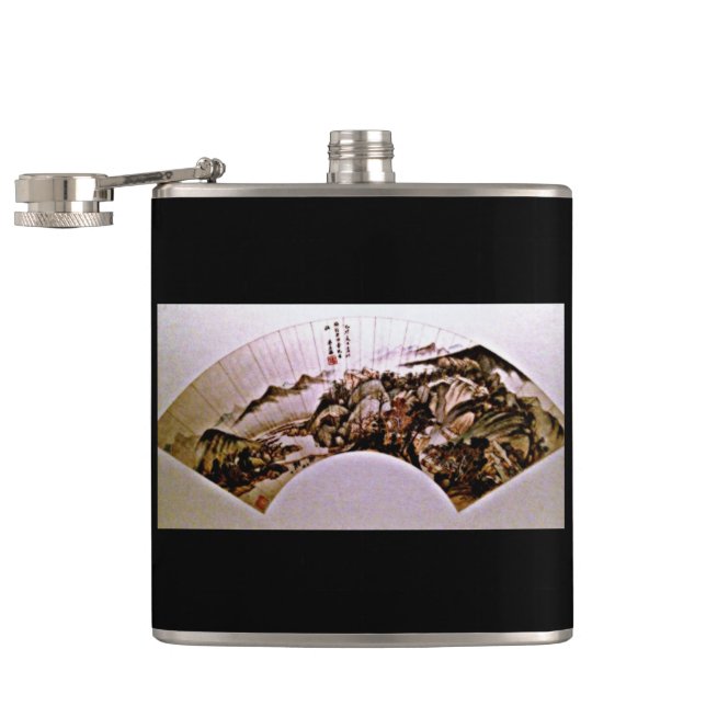 Shanghai Fan Art Flask (Opened)