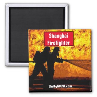 Shanghai Firefighter Magnet