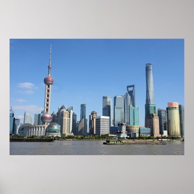 Shanghai from the Bund Poster (Front)
