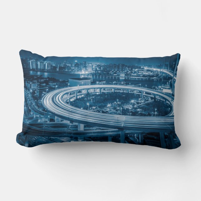 Shanghai Overpass 3 throw pillows (Front)
