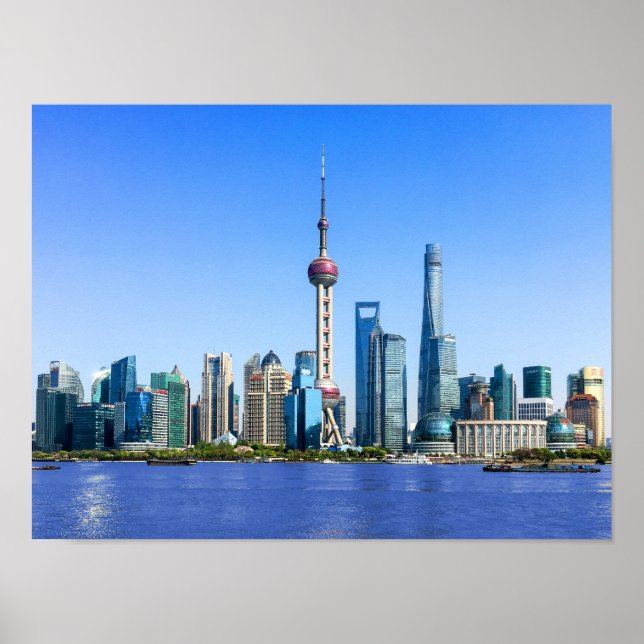Shanghai Skyline Poster (Front)