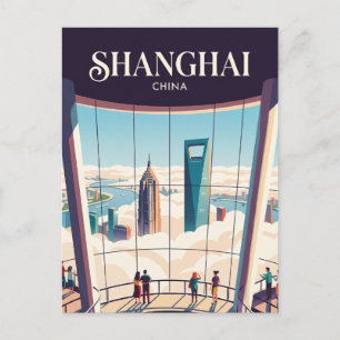 Shanghai Tower Observation Deck China Postcard