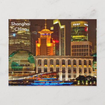 Shanghai Vintage Travel Tourism Ad Postcard by sunbuds at Zazzle