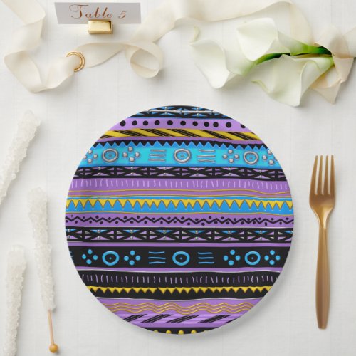 Shango Modern African Print Paper Plates