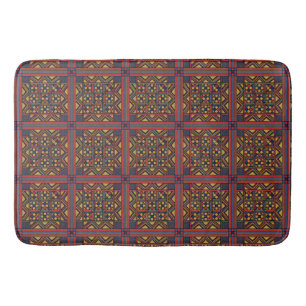 Shàngó’s Joy: Vibrant Pattern Bath Mat