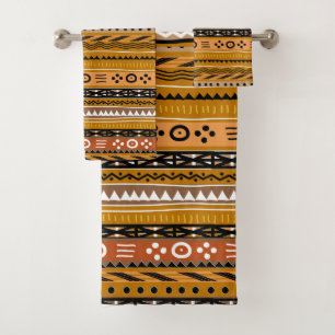 Shango Tribal Brown Bath Towel Set