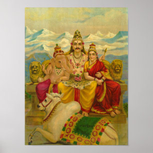 Shankar by Raja Ravi Varma Poster