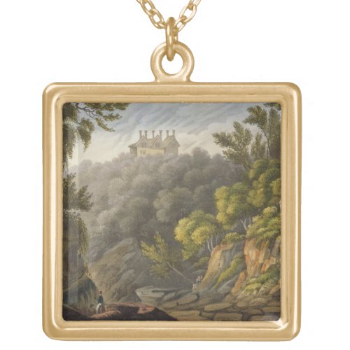 Shanklin Chine from The Isle of Wight Illustrate Gold Plated Necklace