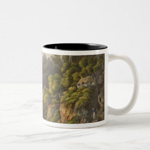 Shanklin Chine from The Isle of Wight Illustrate Two_Tone Coffee Mug