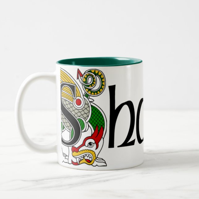 Shanley Celtic Dragon Mug (Left)