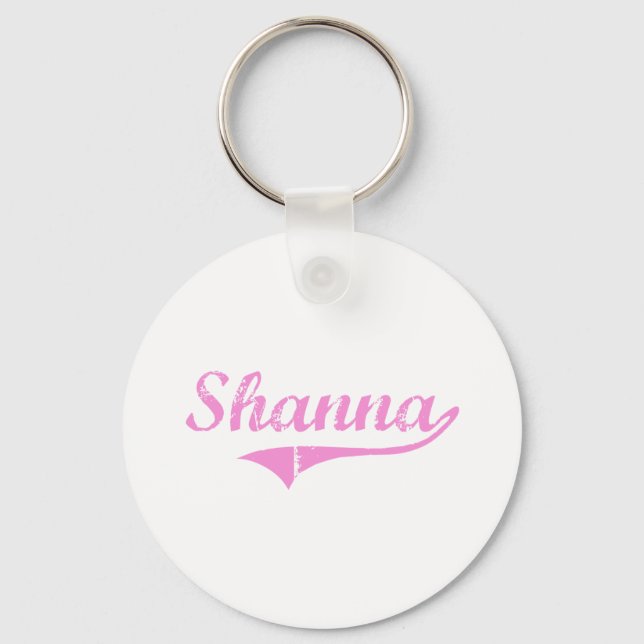 Shanna Classic Style Name Keychain (Front)