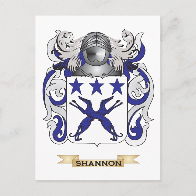 Shannon Coat of Arms (Family Crest) Postcard (Front)