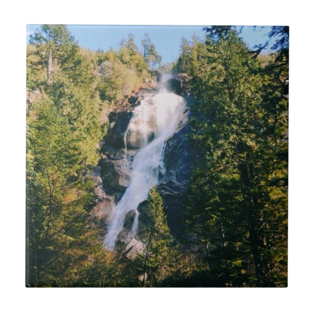Shannon Falls, Squamish, Canada  Ceramic Tile (Front)