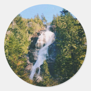 Shannon Falls, Squamish, Canada Classic Round Sticker