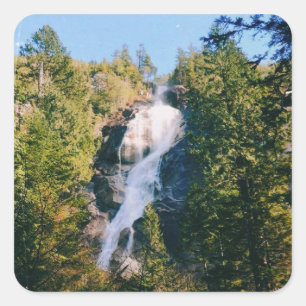 Shannon Falls, Squamish, Canada  Square Sticker