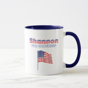 Shannon for Congress Patriotic American Flag Mug