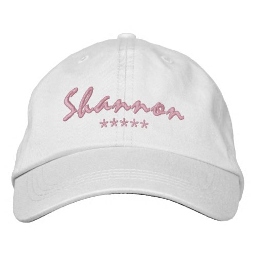 Shannon Name Embroidered Baseball Cap