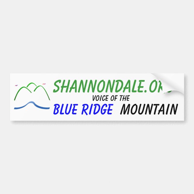 Shannondale.org Bumper Stcker w/ Logo Bumper Sticker (Front)
