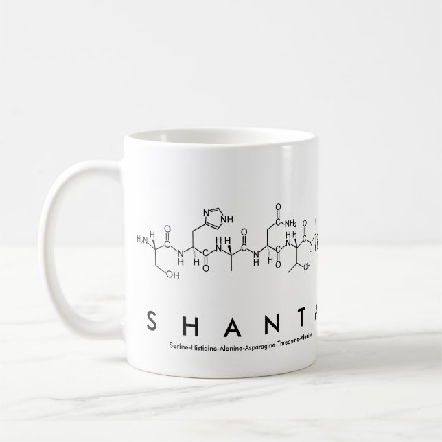 Shanta peptide name mug (Left)
