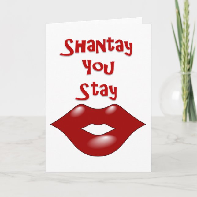 Shantay You Stay / Sashay Away Card (Front)