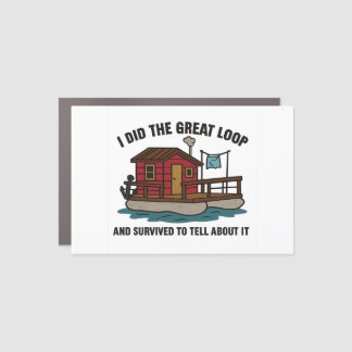 Shanty Boat Great Loop, Looper Car Magnet