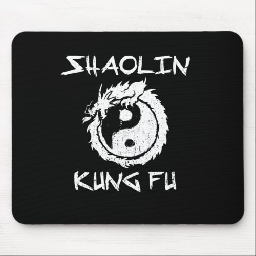 Shaolin Kung Fu MartialArts Logo Yin Yang Gift Mouse Pad