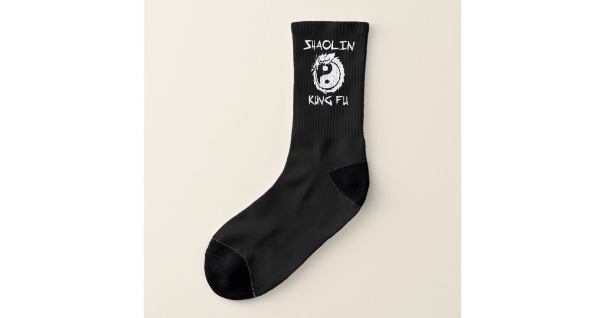 Shaolin Kung Fu MartialArts Logo Yin Yang Gift Socks