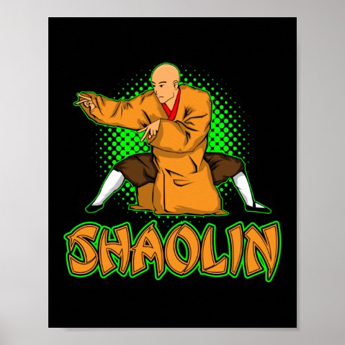 Shaolin Martial Arts Kung Fu Poster