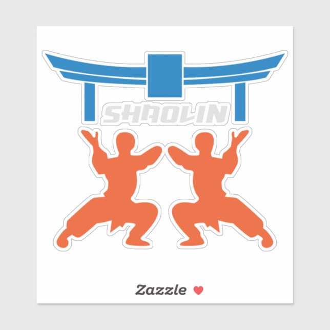 Shaolin Temple Martial Arts Sticker (Sheet)