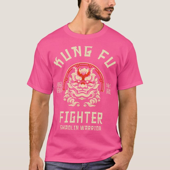 Shaolin Warrior Kung Fu Fighter T-Shirt (Front)