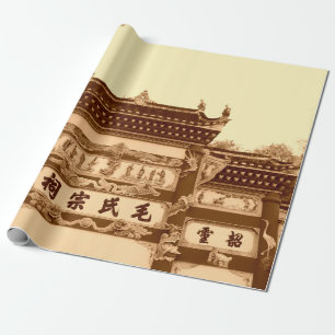 Shaoshan, April 12: Mao ancestral hall building e Wrapping Paper