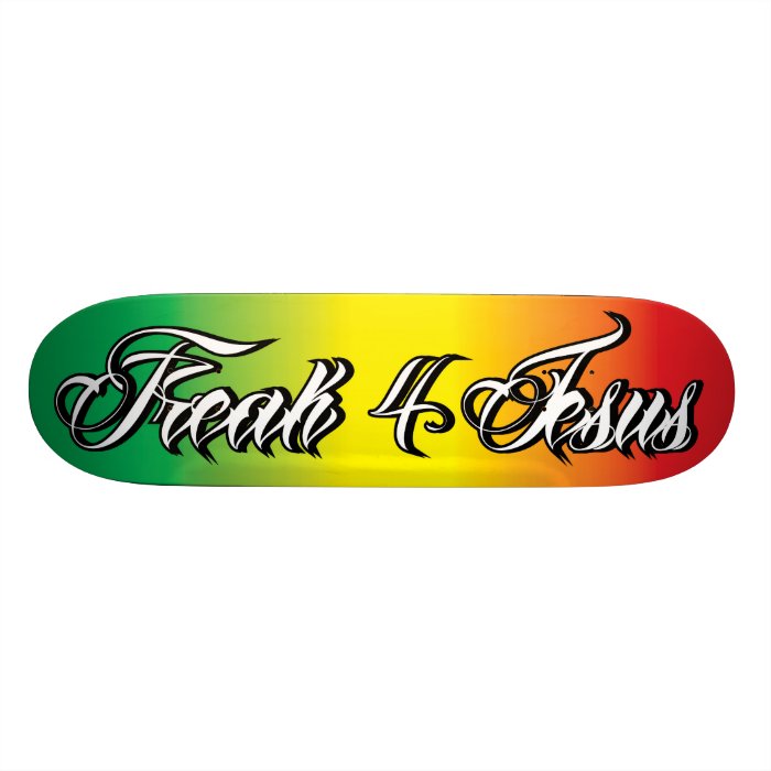 Shape de Skate Freak Rasta   Dadá Monteiro Skateboard