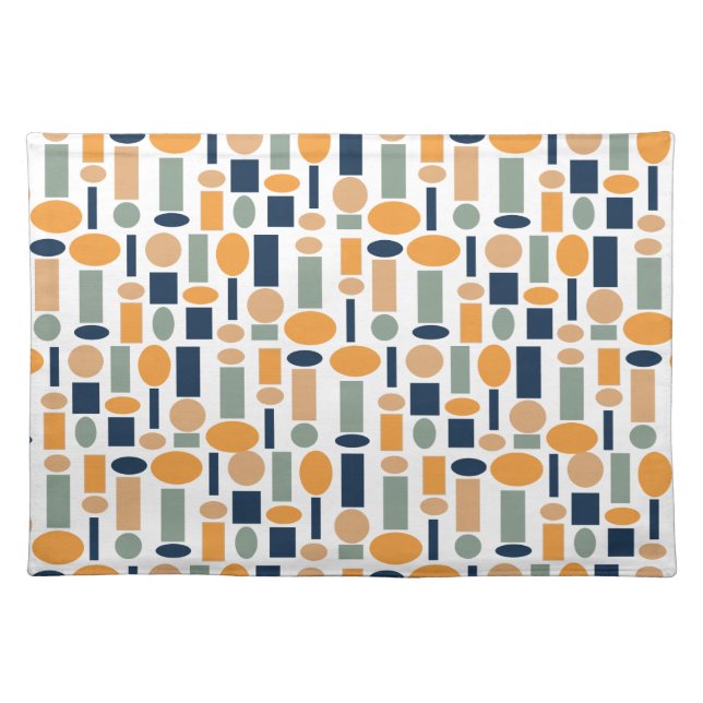 Shape Pattern  Cloth Placemat (Front)