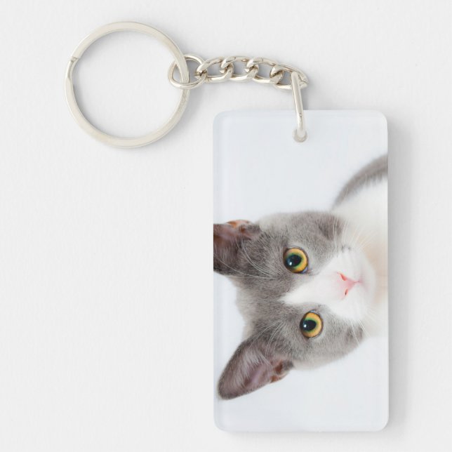 Shape: Rectangle (double-sided) Keychain (Front)