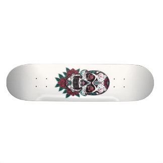 Shape with Mexican skull Skateboard Deck