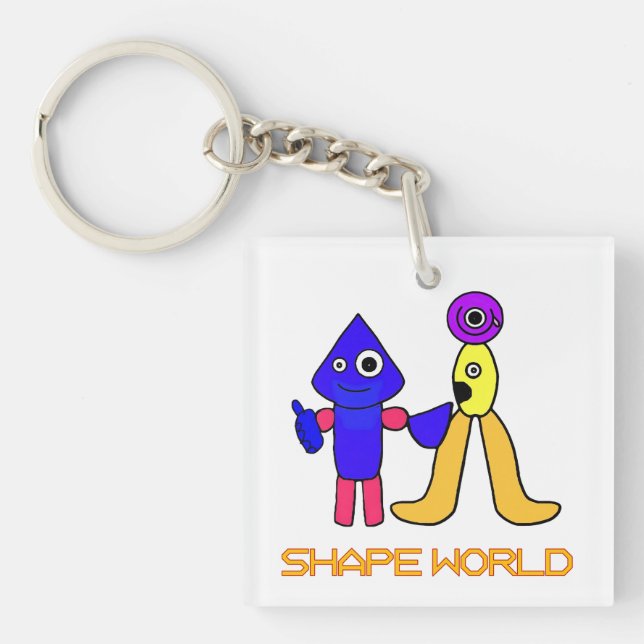 Shape World Keychain (Front)