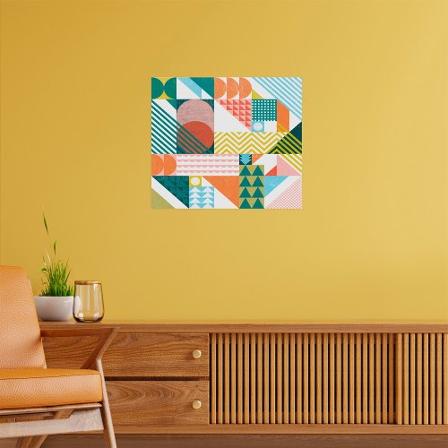 Shape World Pattern Poster