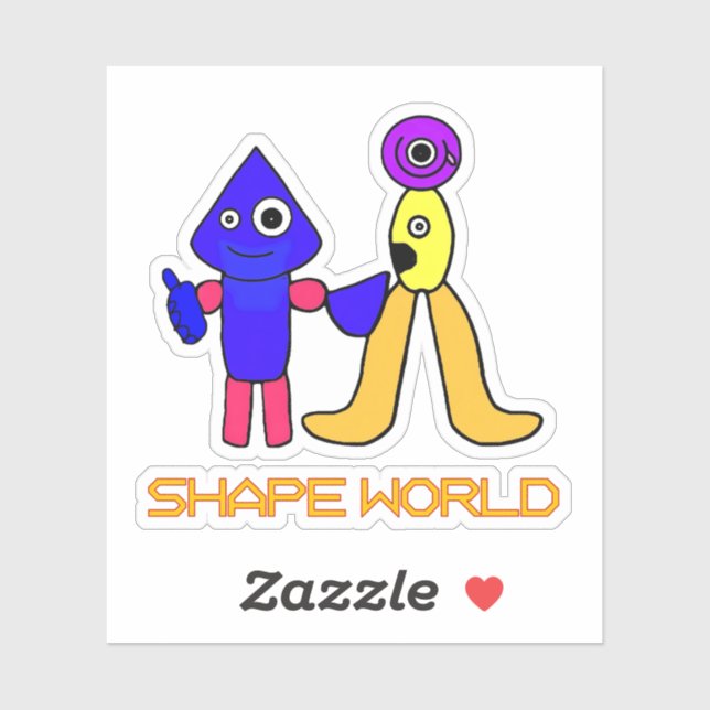 Shape World Sticker (Sheet)