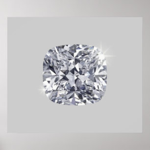 Shaped diamond poster
