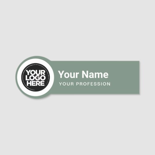 Shaped Employee Pin Name Tag Business Logo