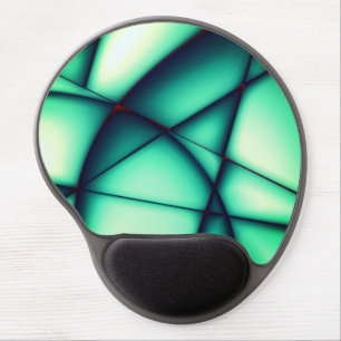 Shapeless cutouts raised, green to greenish beige  gel mouse pad