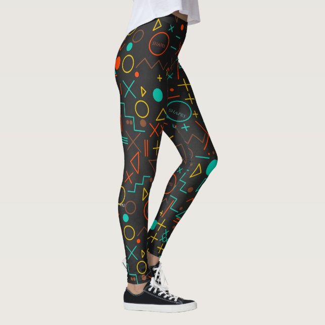 Shapes All-Over-Print Leggings (Right)