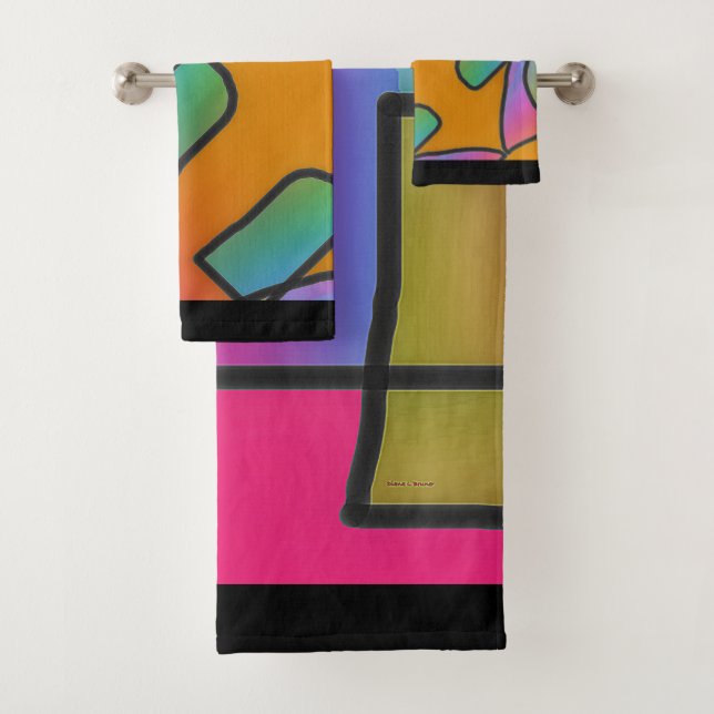 Shapes And Colors Bath Towel Set (Insitu)